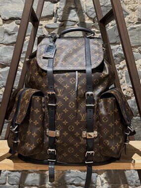 Louis Vuitton Runway 2004 Monogram Macassar Christopher GM Backpack